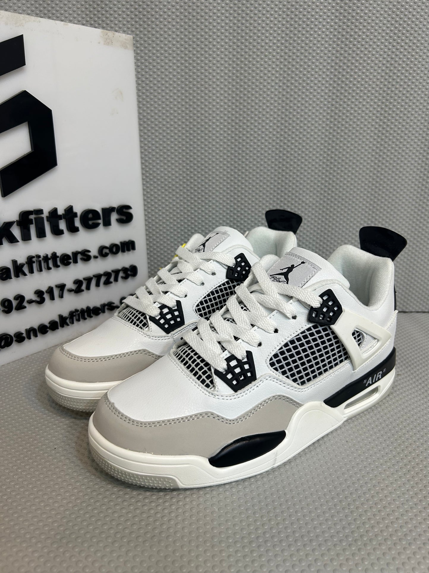 AR JDN 4 - Retro - (WS) - White with Black