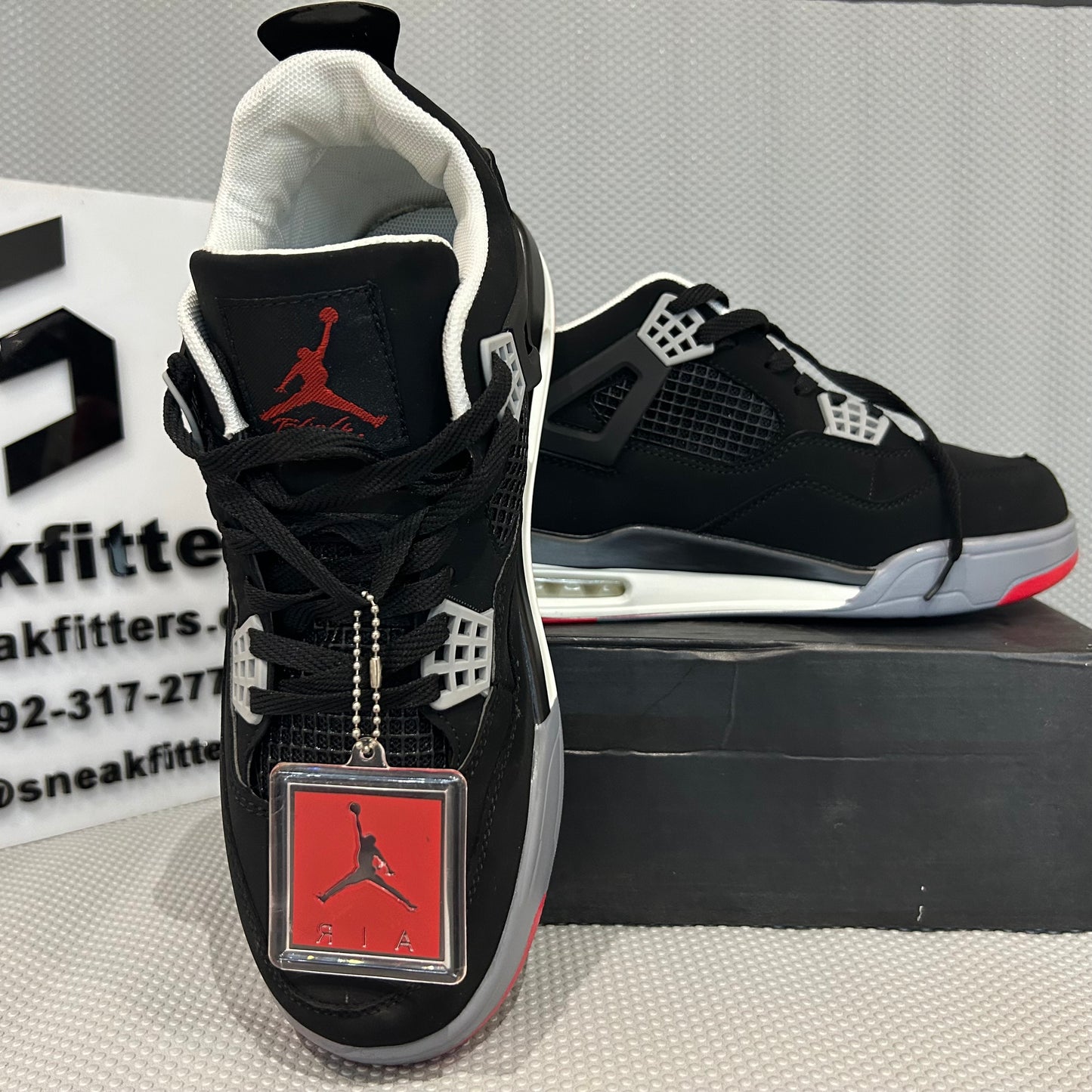 AR JDN 4 - Retro - Black with Red