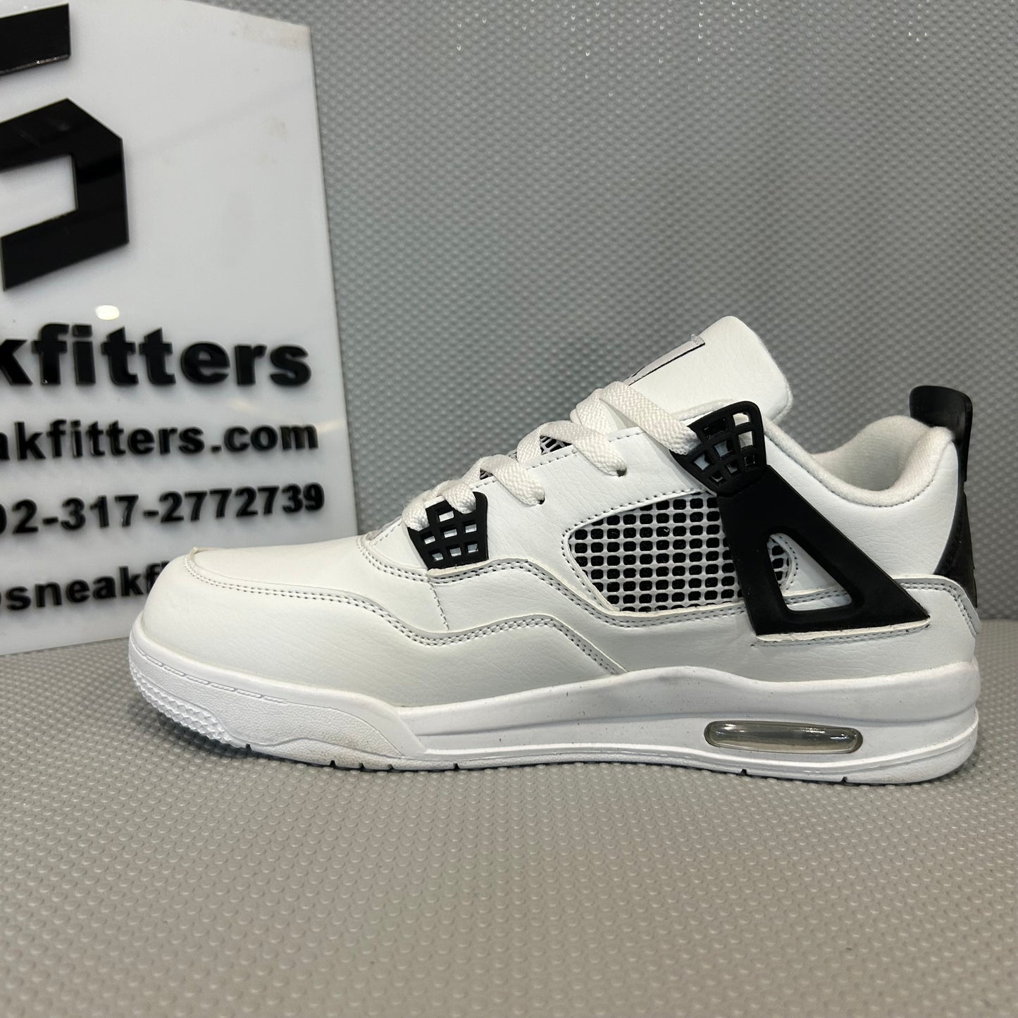 AR JDN 4 - Retro - White with Black