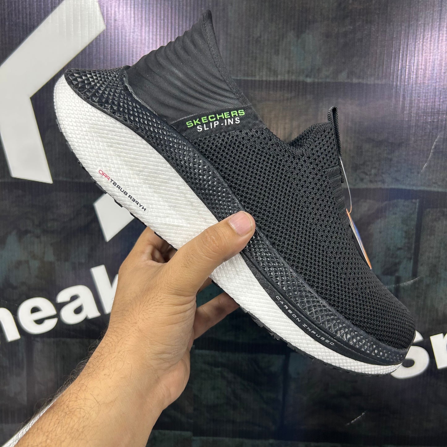 Skechers - Slip In - Hyper Burst Pro - Black White