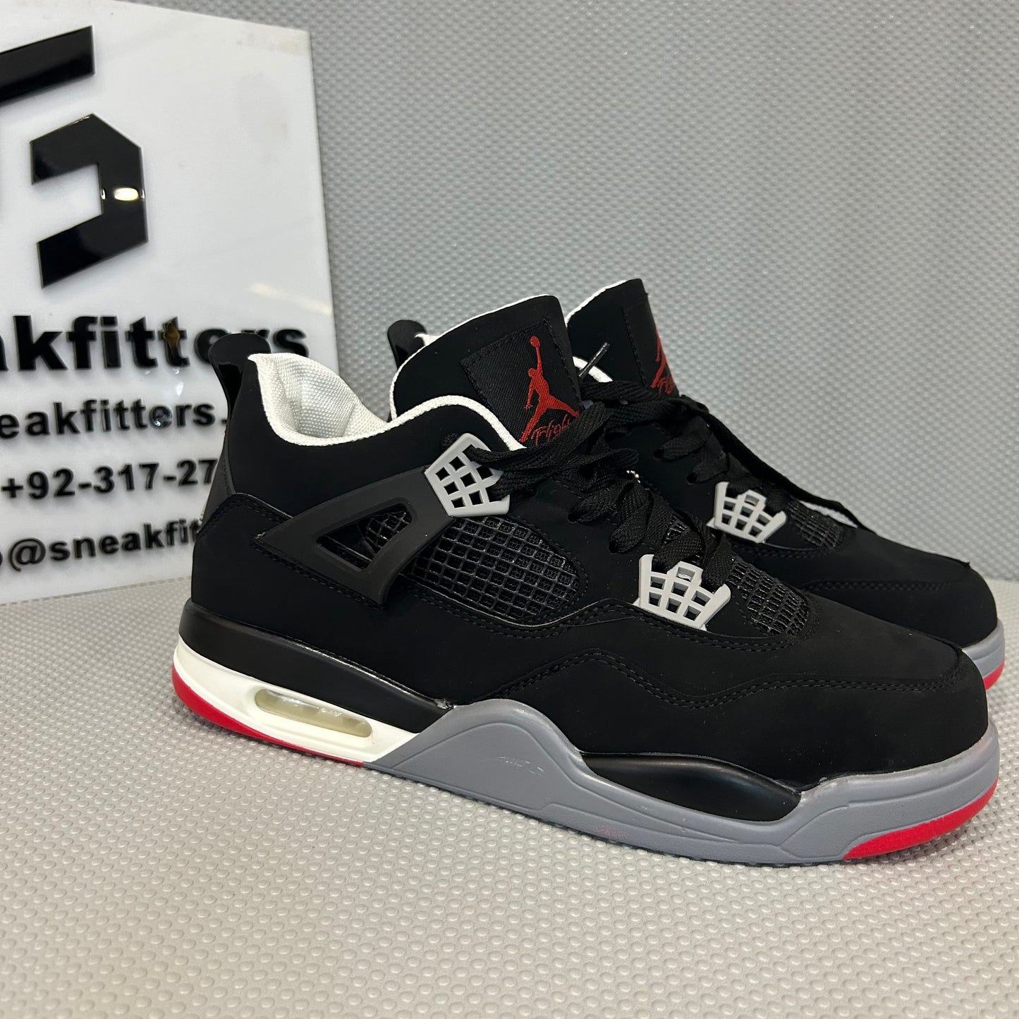 AR JDN 4 - Retro - Black with Red