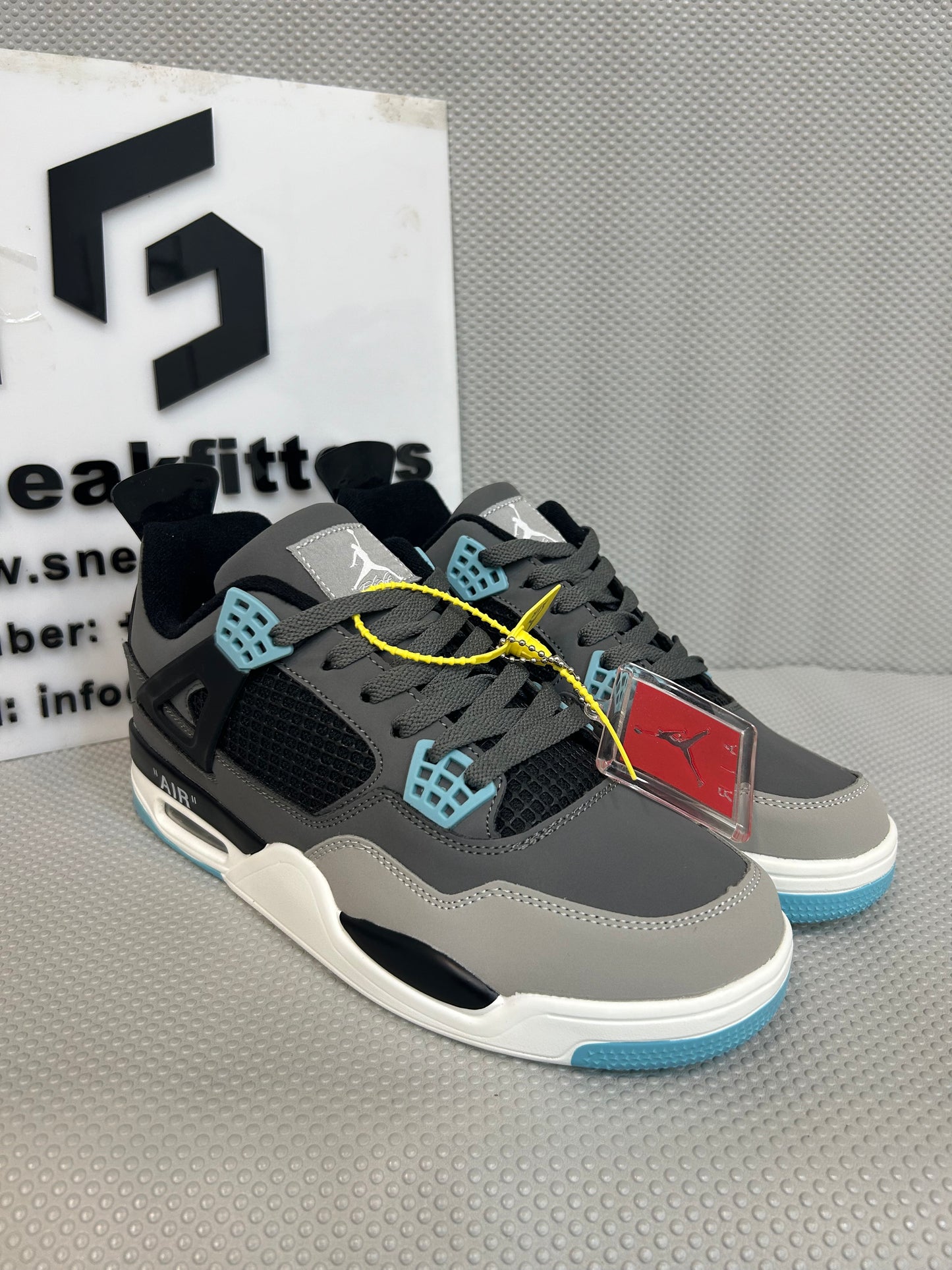 AR JDN 4 - Retro - (WS) - Gray with Blue