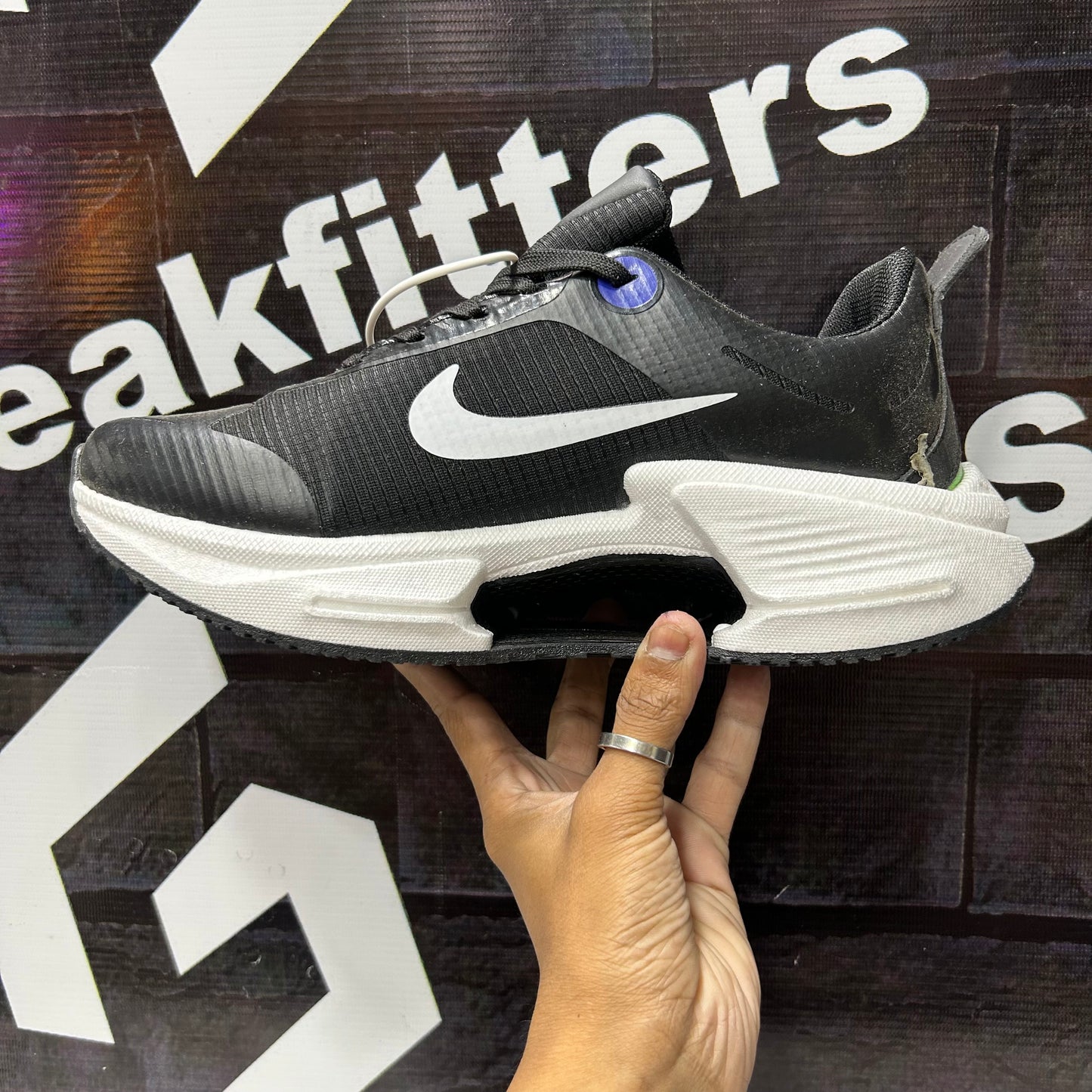 NK - Air Zoom - Runner - Black white
