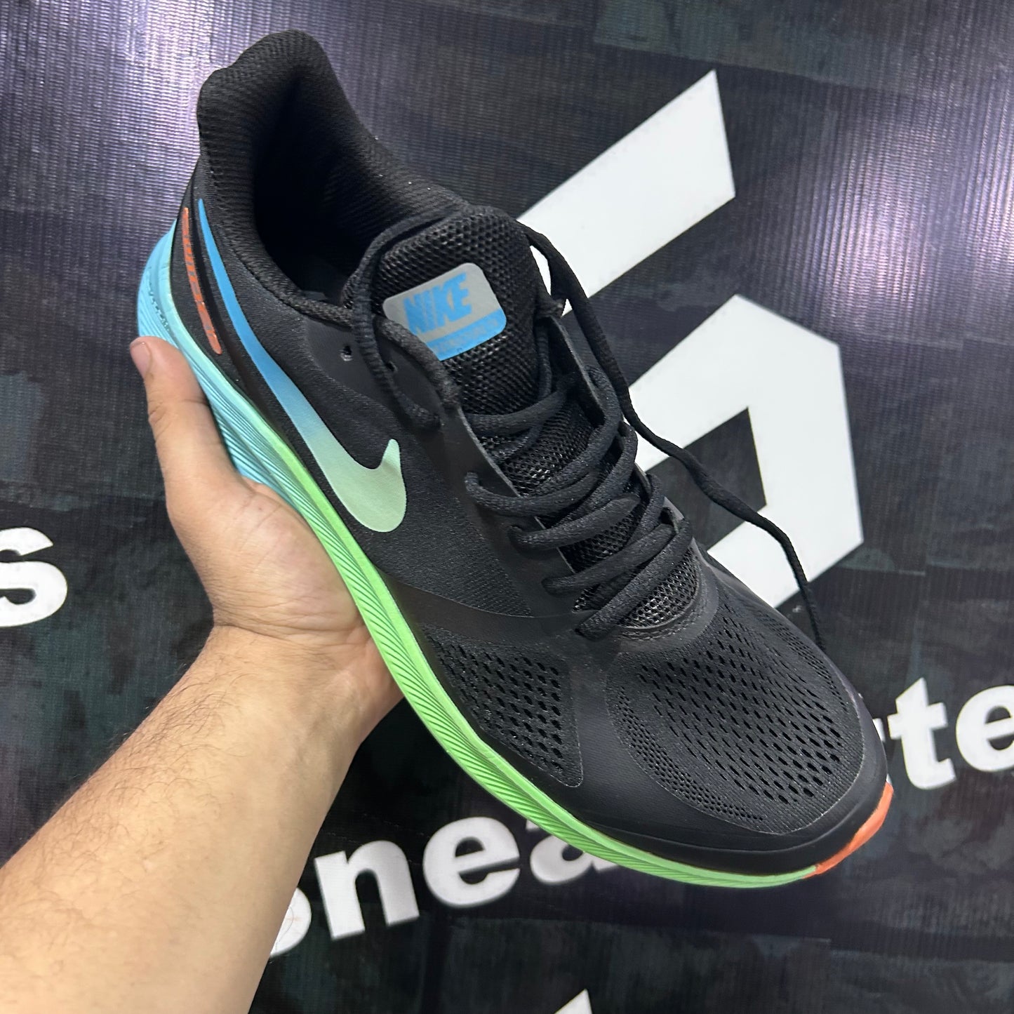 NKE - Zoom Structure - K10 - Black with Sea Green