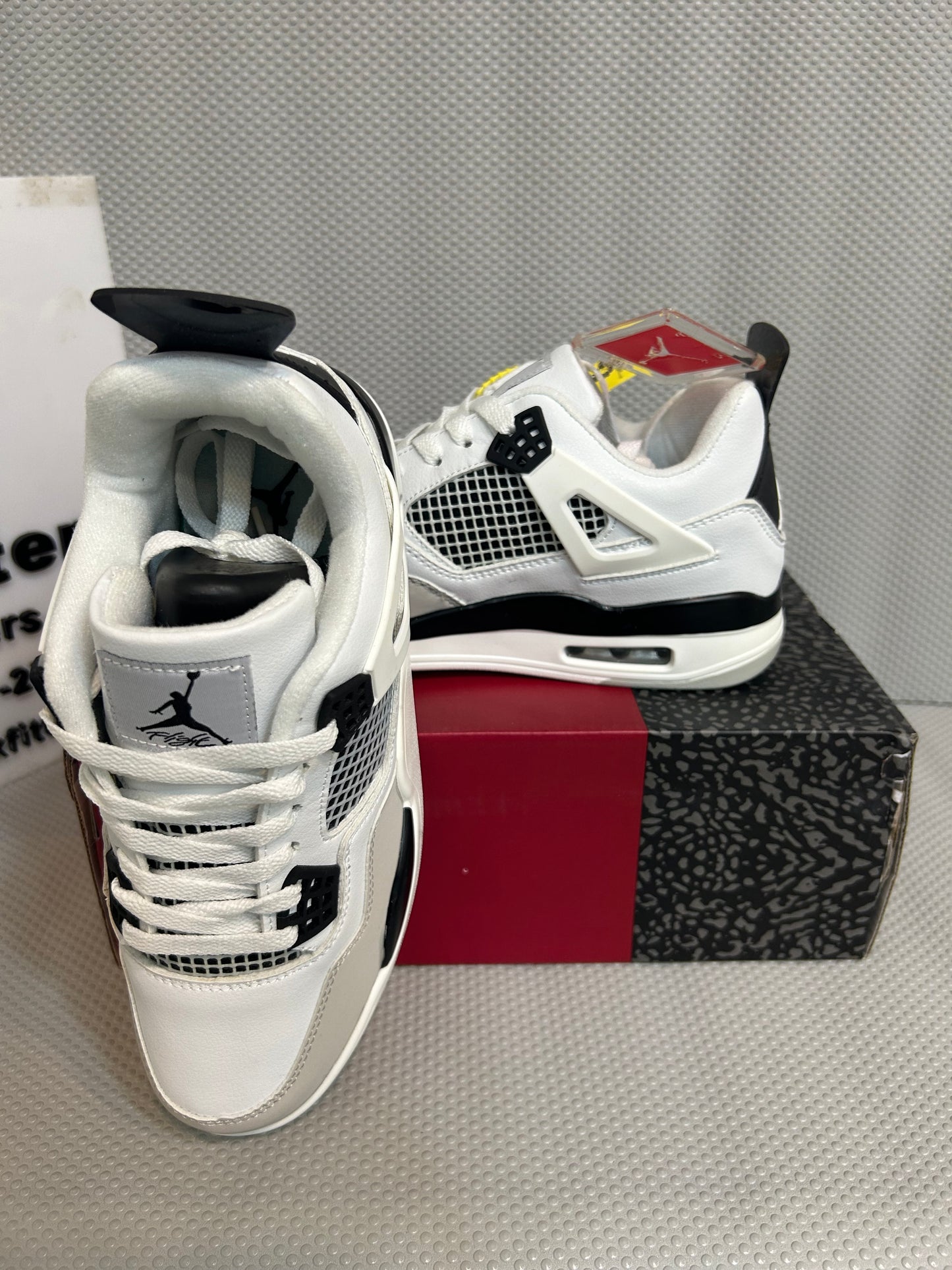 AR JDN 4 - Retro - (WS) - White with Black