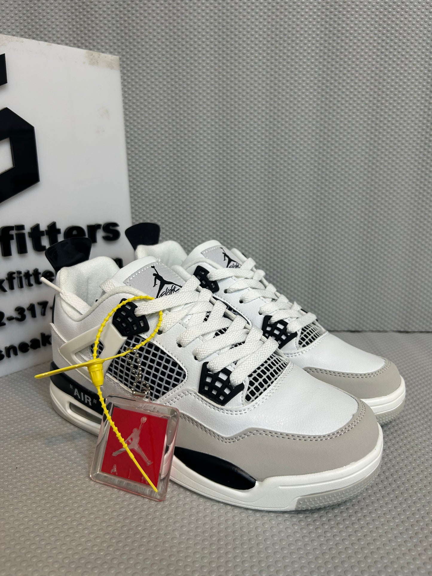AR JDN 4 - Retro - (WS) - White with Black