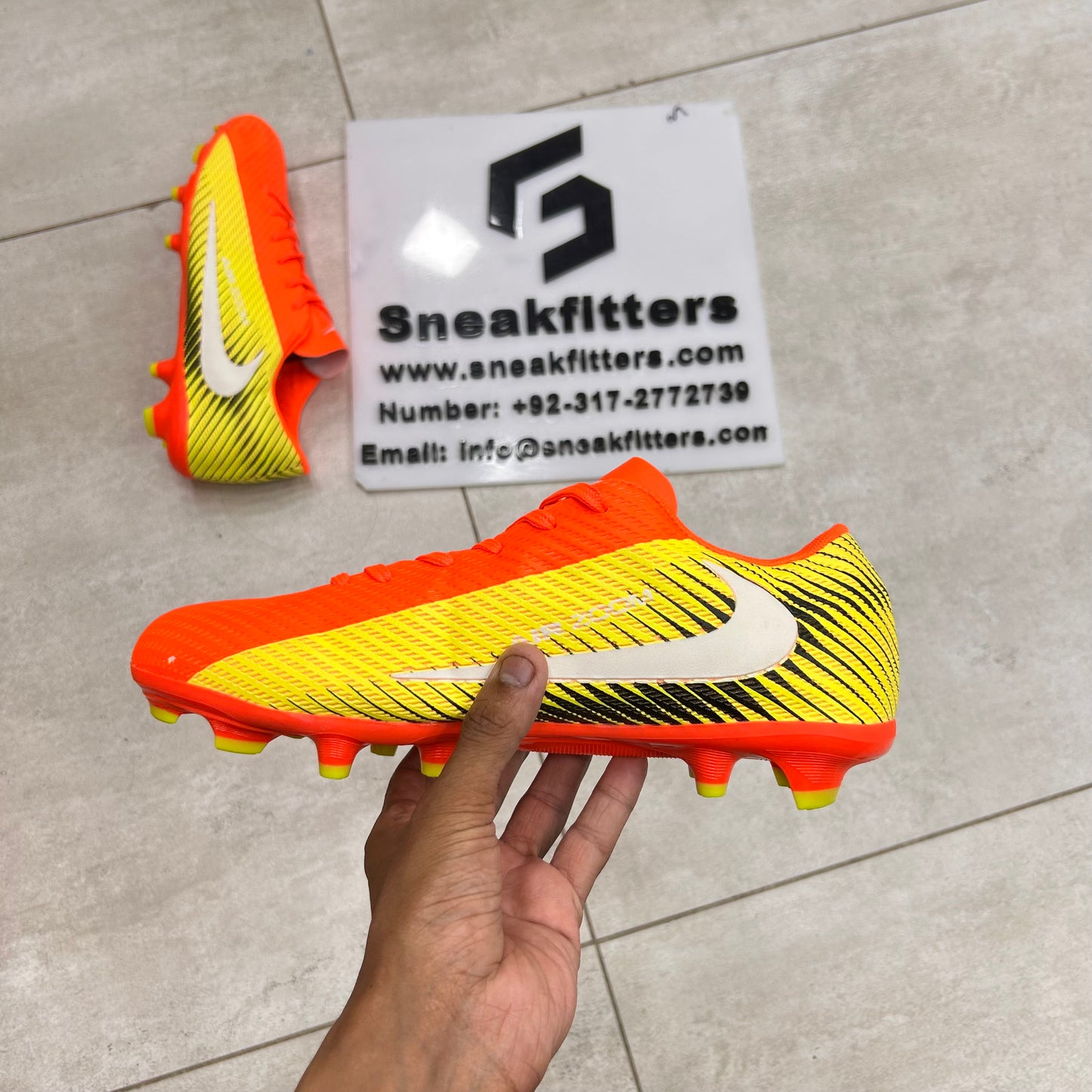 Football - NK Air Zoom - Toe - Orange Yello