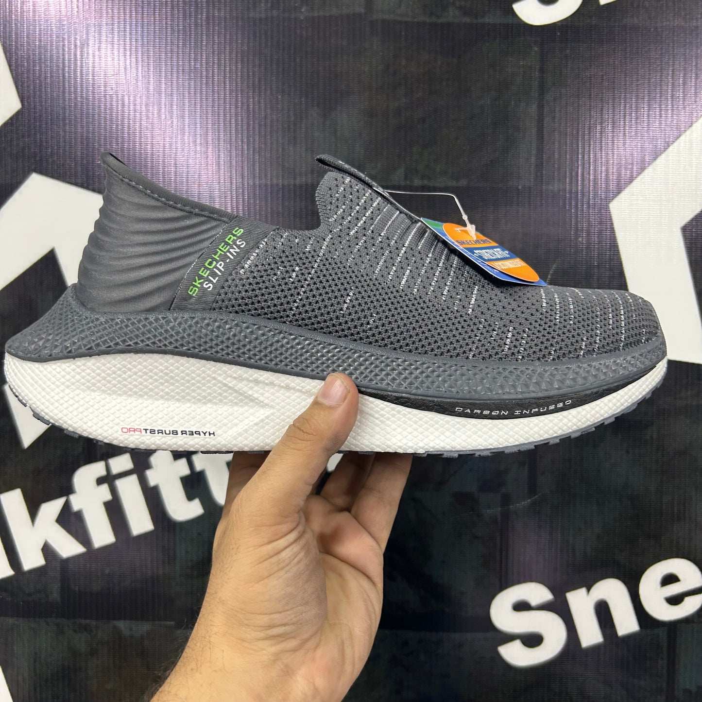 Skechers - Slip In - Hyper Burst Pro - Dark Gray