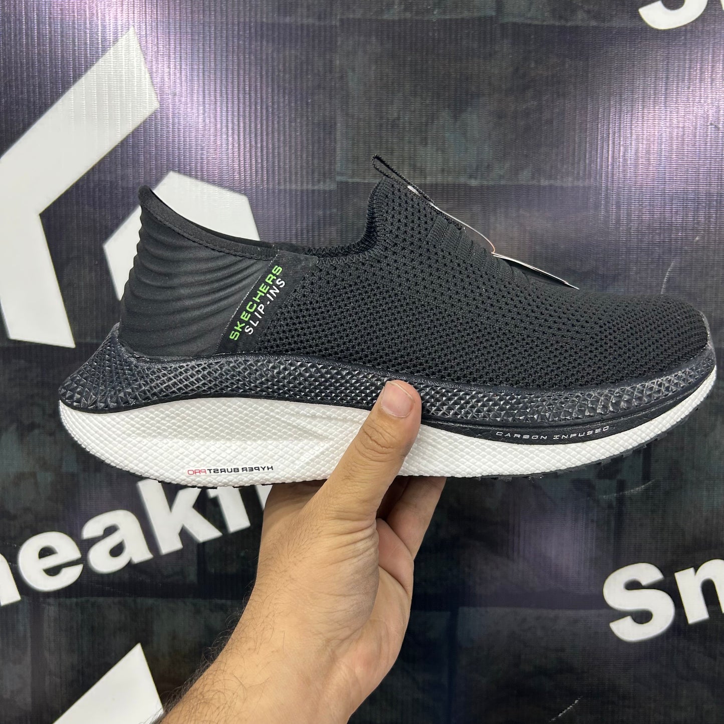 Skechers - Slip In - Hyper Burst Pro - Black White