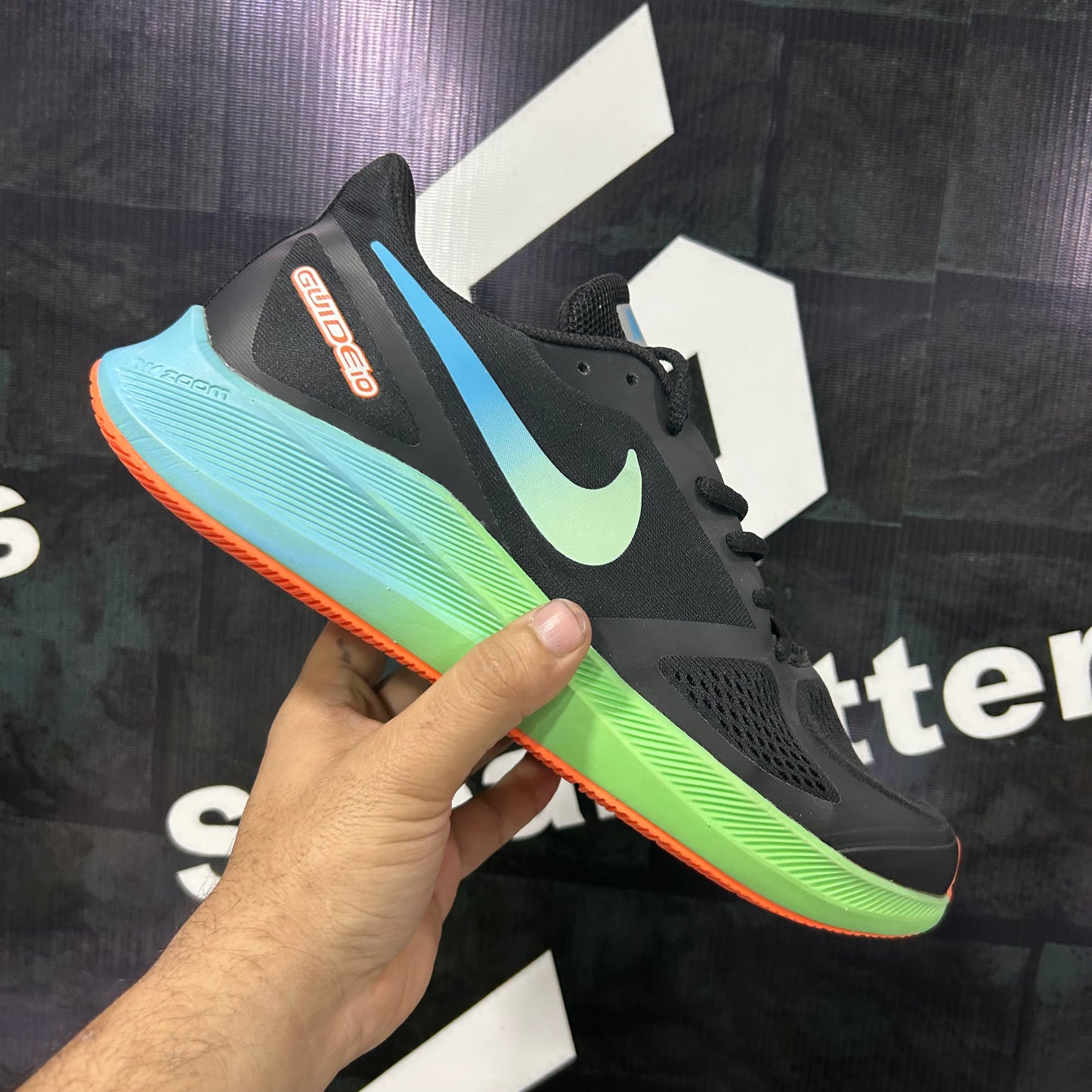 NKE - Zoom Structure - K10 - Black with Sea Green