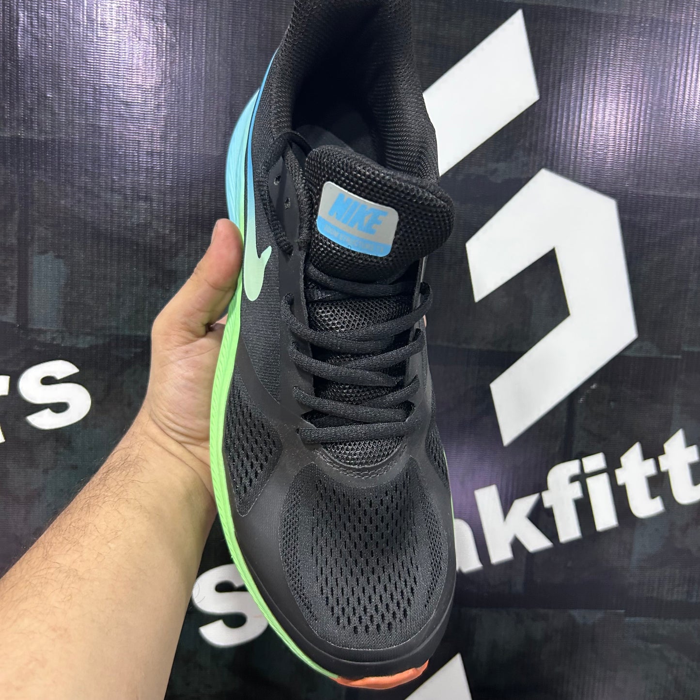 NKE - Zoom Structure - K10 - Black with Sea Green