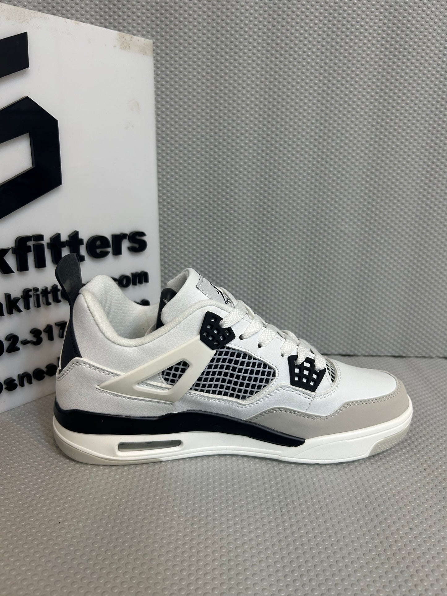 AR JDN 4 - Retro - (WS) - White with Black