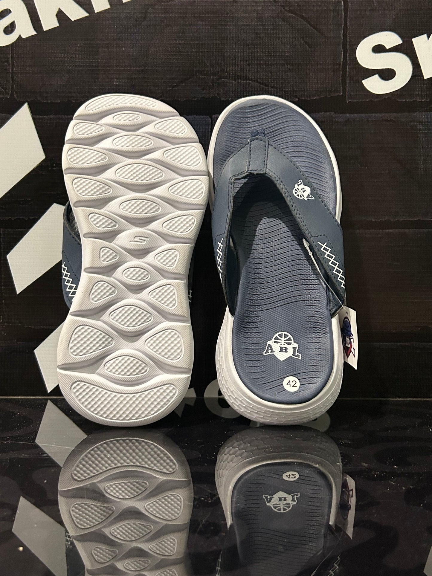 Skecher - D6 - Slides - Blue White