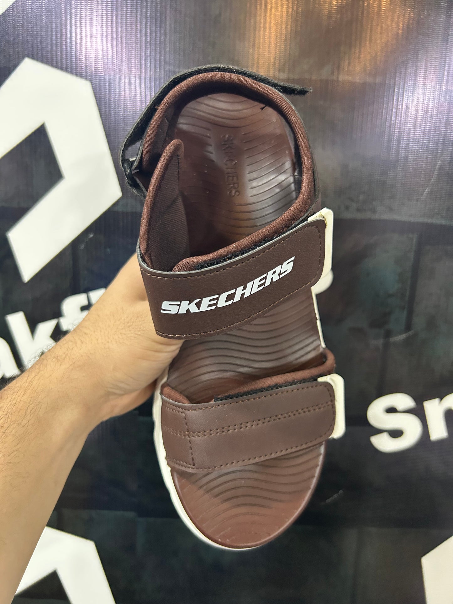 SK - Sandal - D4 - Brown White