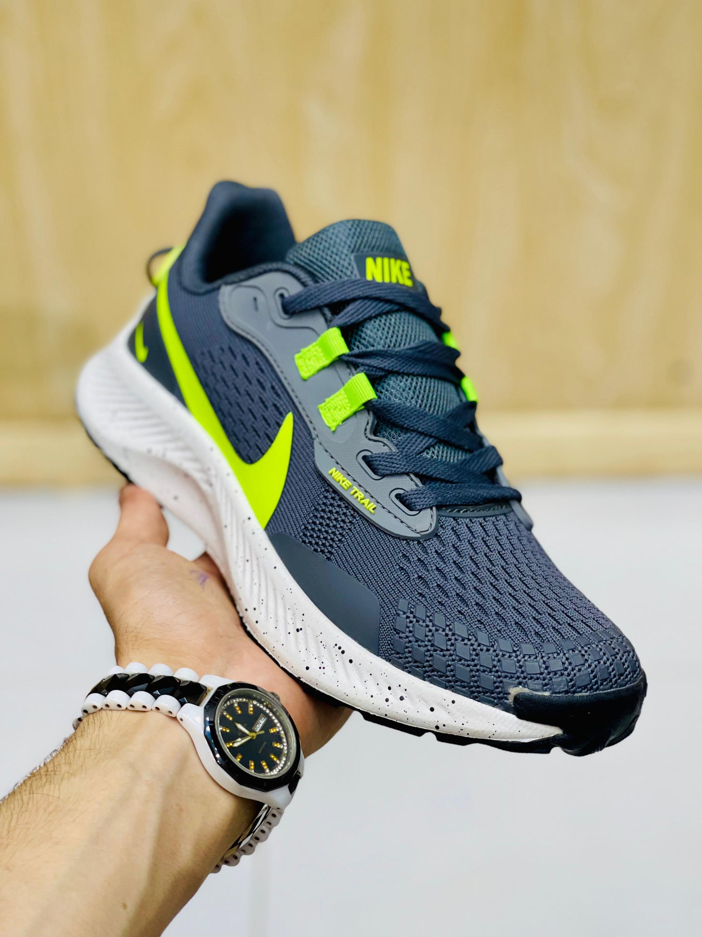 NKE - Zoom - Flyknit Luner3 - Grey Green
