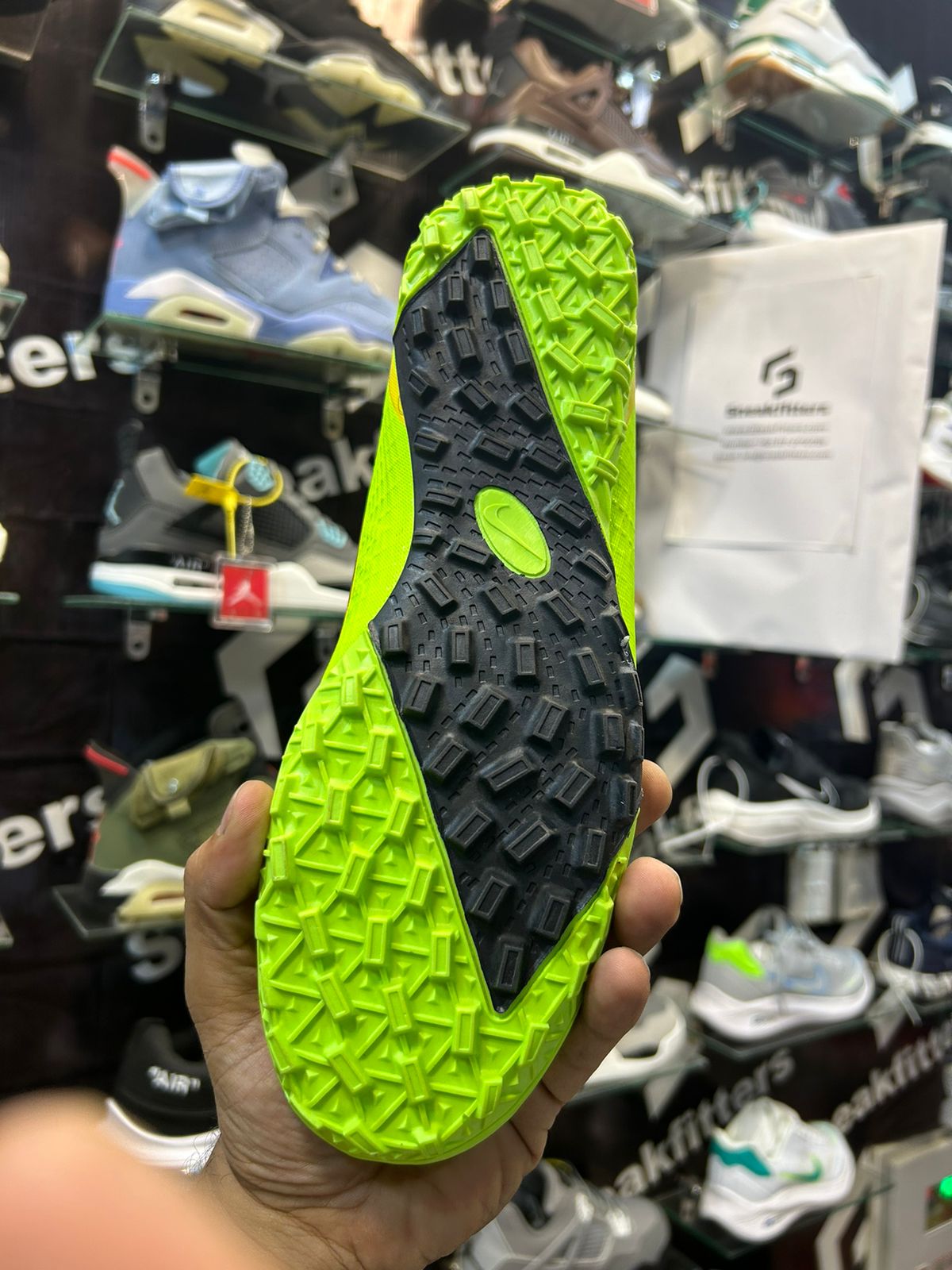 NKE - Football Boots - Green With Yellow
