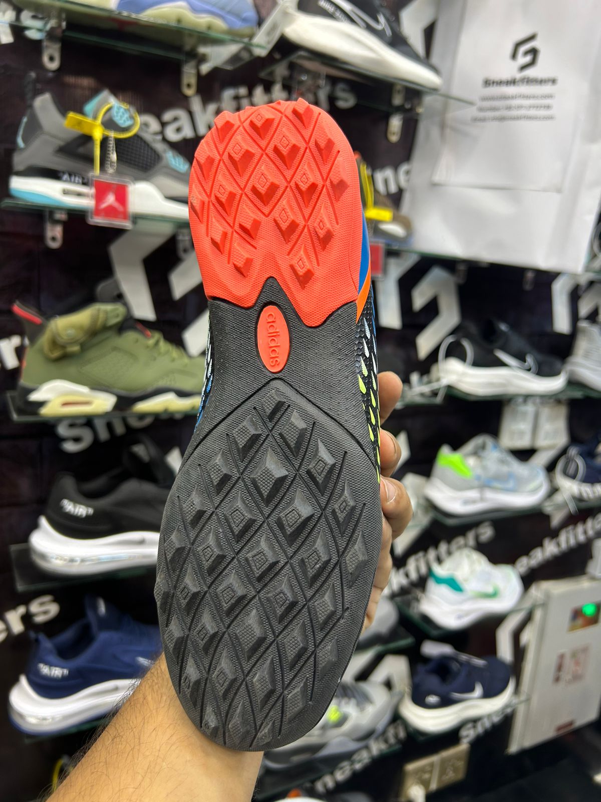 Adid - Football Boots - Black Orange