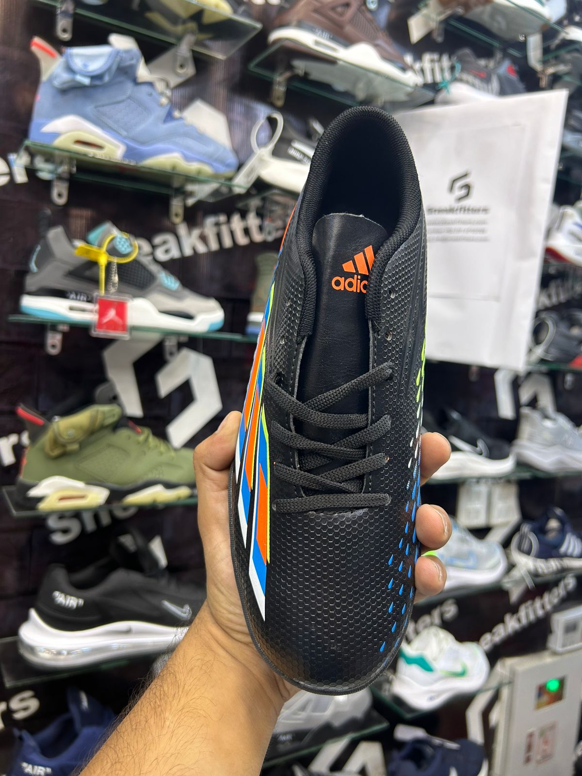 Adid - Football Boots - Black Orange