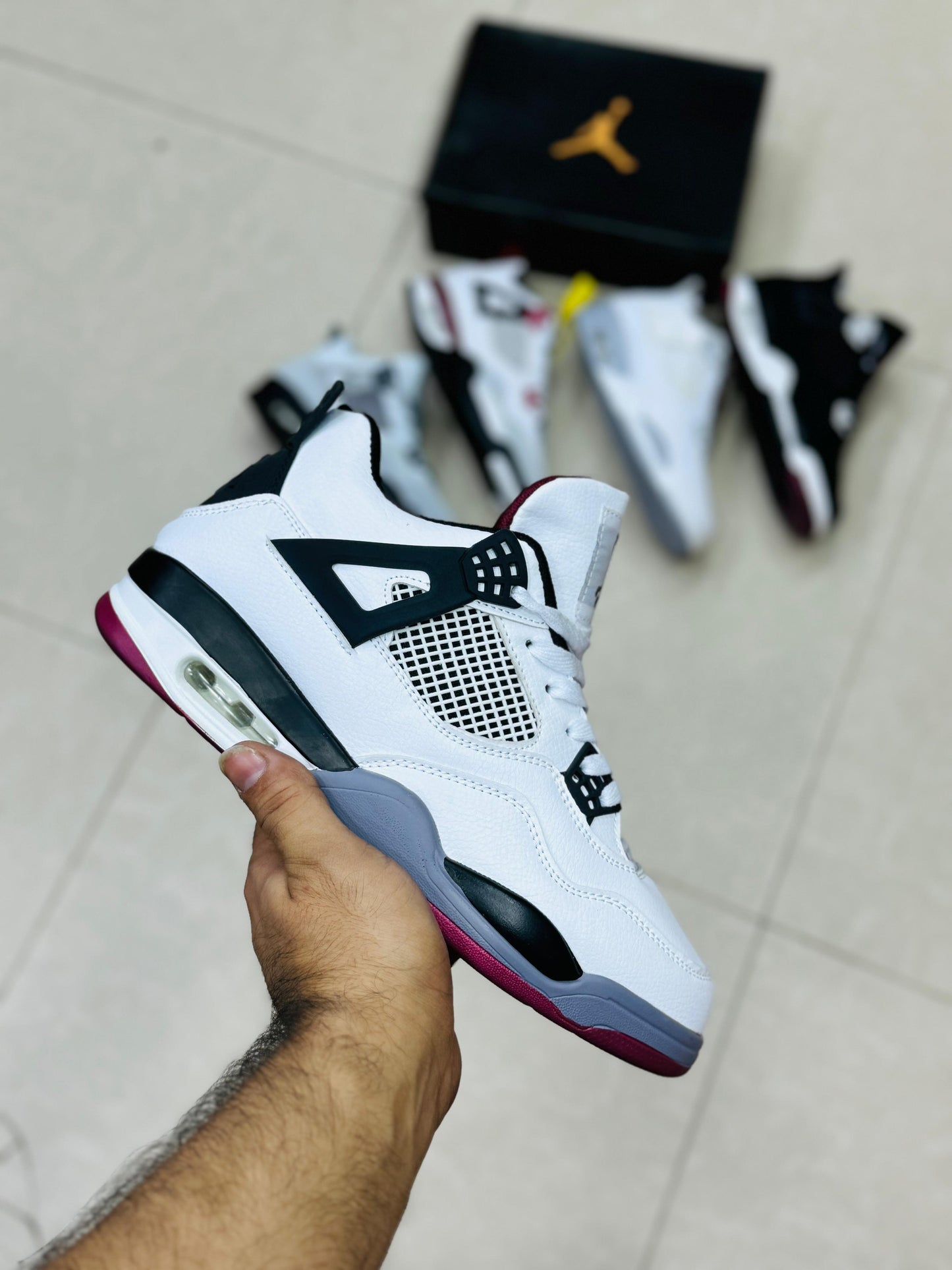 AR JDN 4 - Retro - Red Black White (Premium)