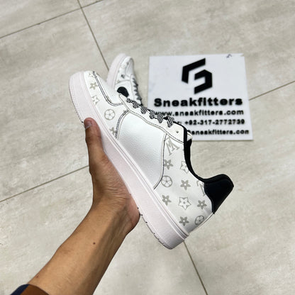NK - Fashion LV - White with Black