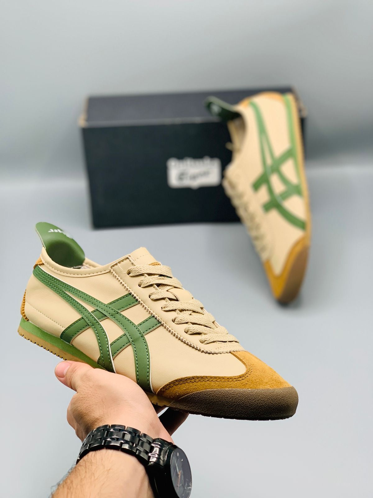 Onitsuka Tiger MEXICO 66 Beige/Grass Green