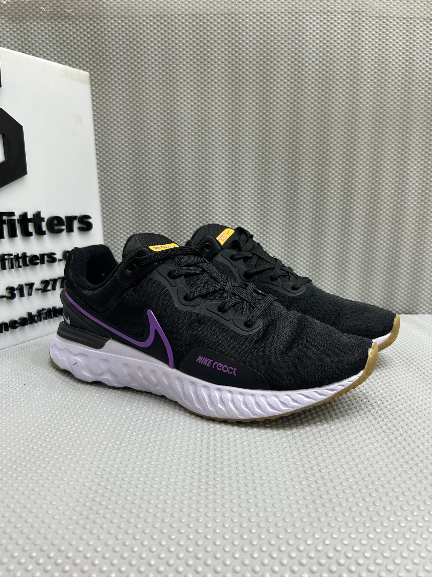 NKE - React Miler 3 - Black Purple