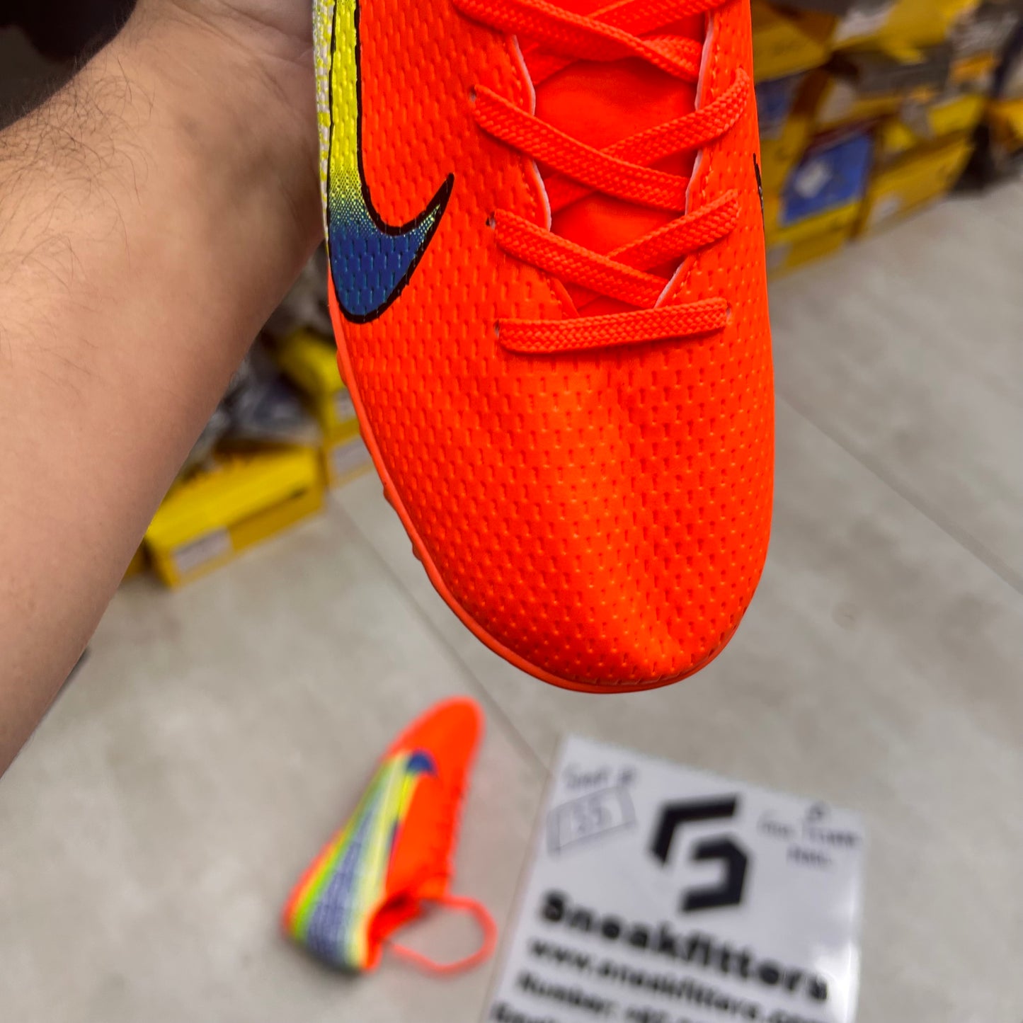 Football - NK Voavini Fly - Gripper - Orange with Blue