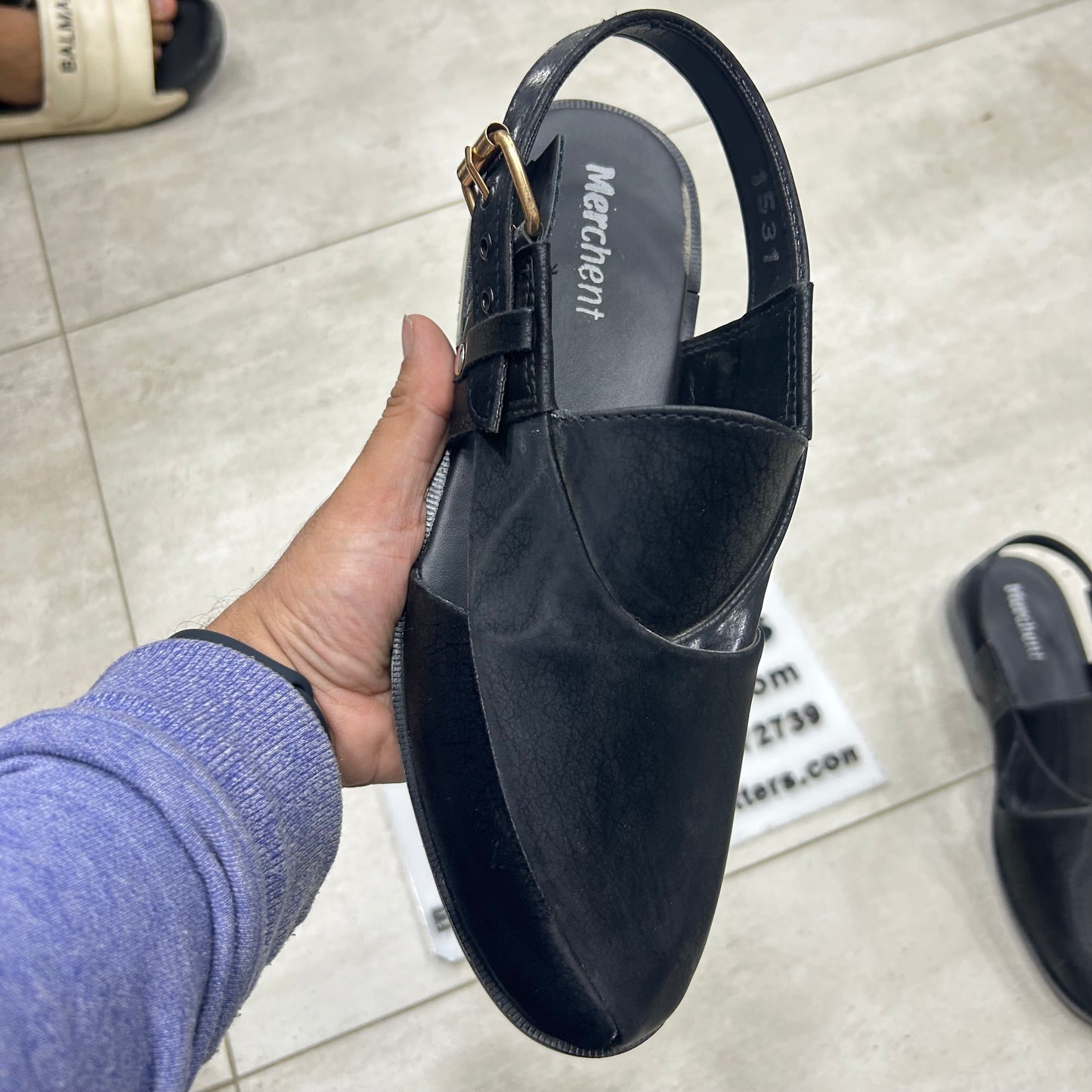 Peshawari Sandel - D2 - Black