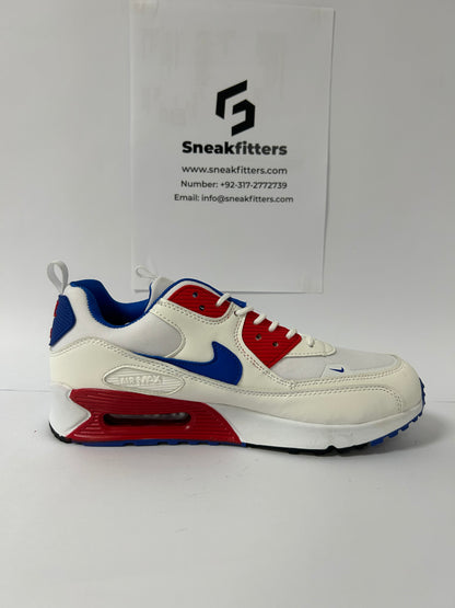 NKE Air Max 90 - Premium - Red Blue