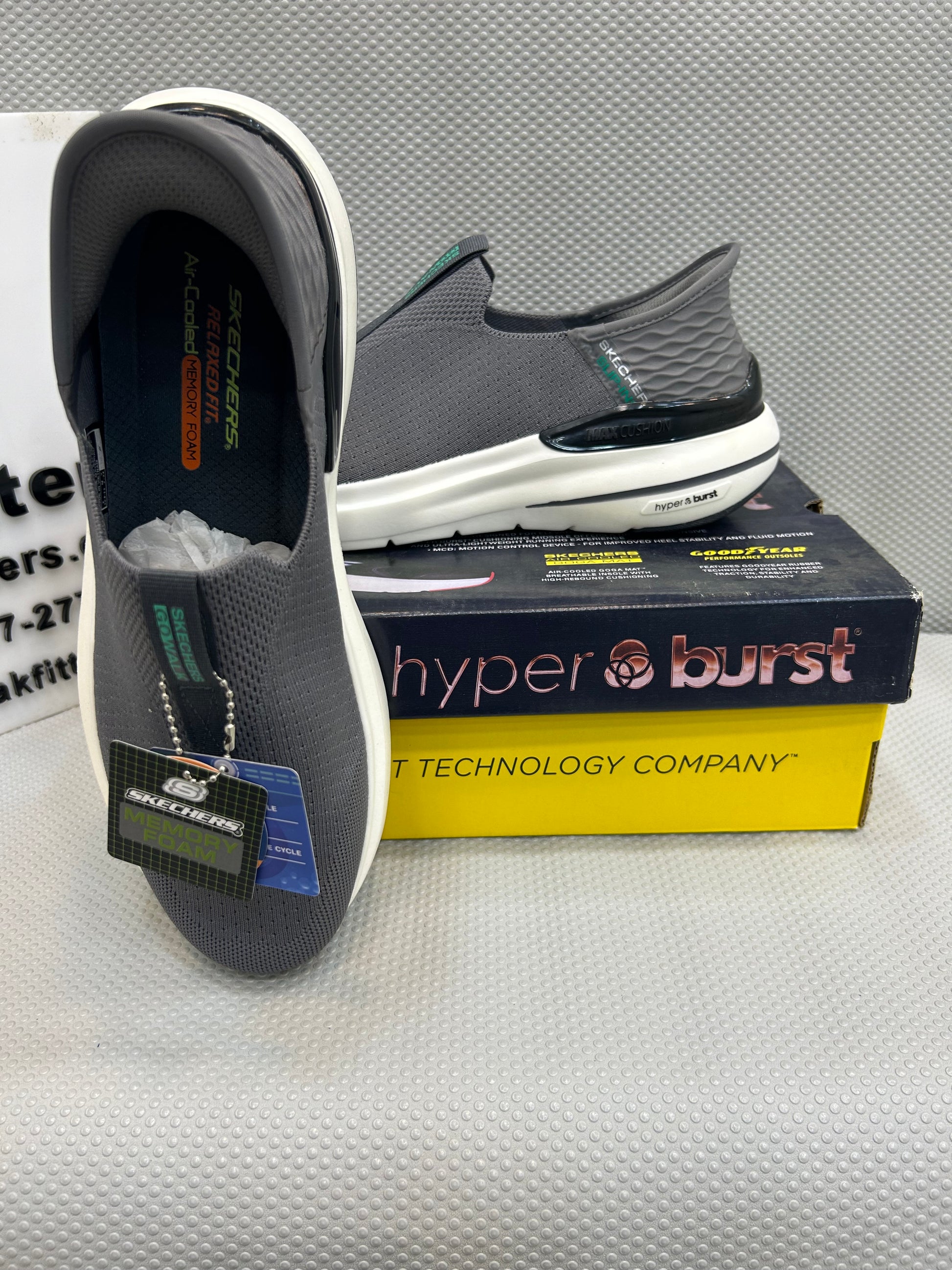 Skechers Hyper Burst Grey (Master) Sneakfitters