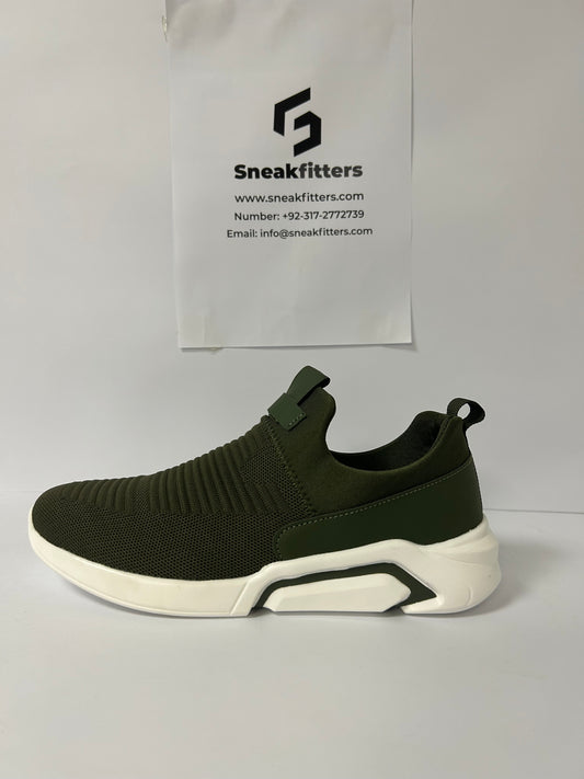 Armni - Casual Sneakers - Olive 2.0 (Premium)