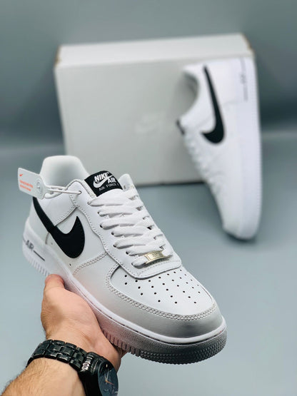 AF 1 White Black Pebbled Leather (DOT PERFECT PREMIUM BATCH)