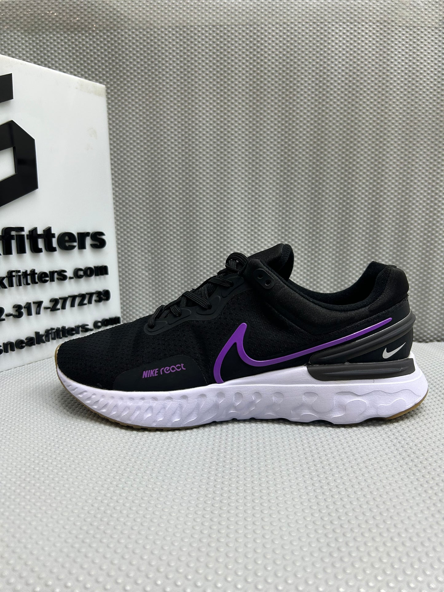 NKE - React Miler 3 - Black Purple