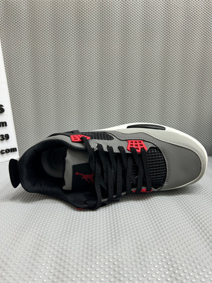 AR JDN 4 - Retro - Grey Black with Red