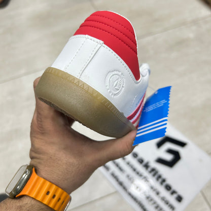 Adid - Samba - White with red