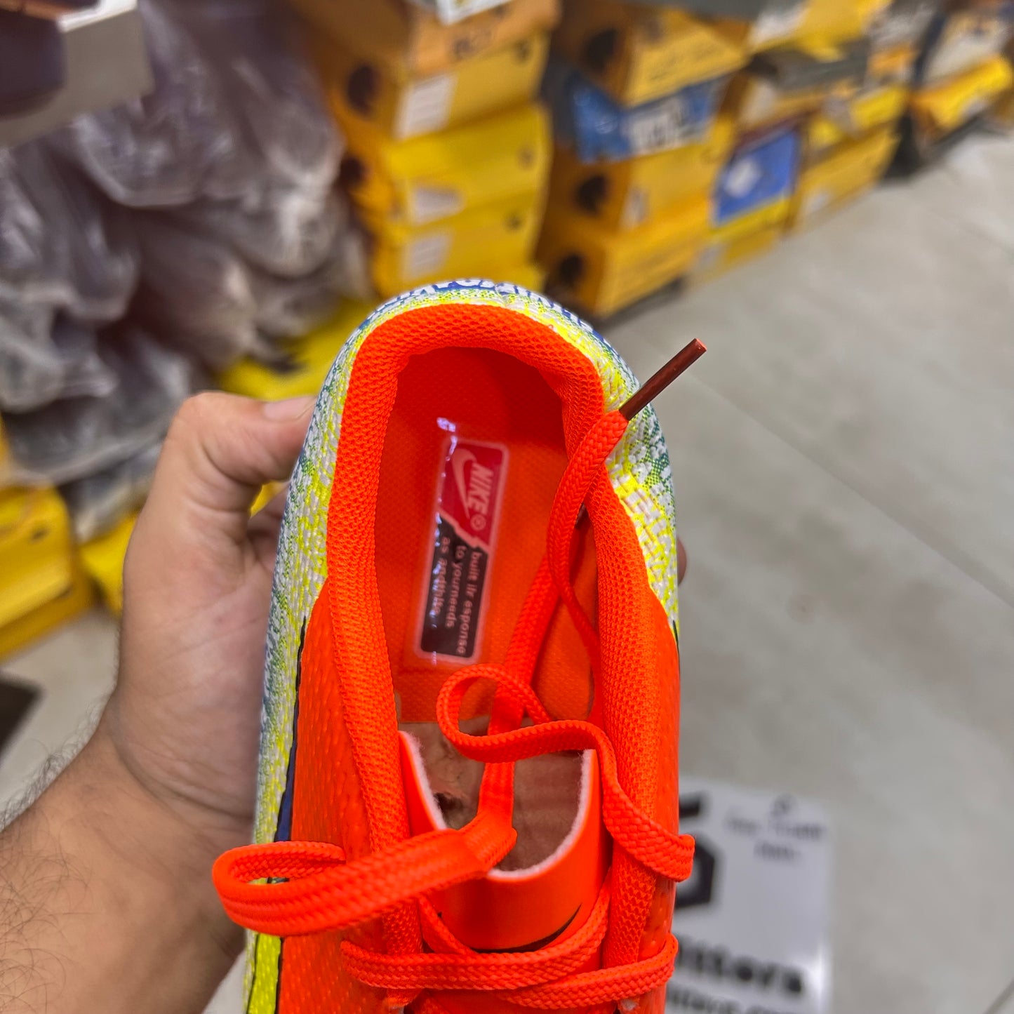Football - NK Voavini Fly - Gripper - Orange with Blue