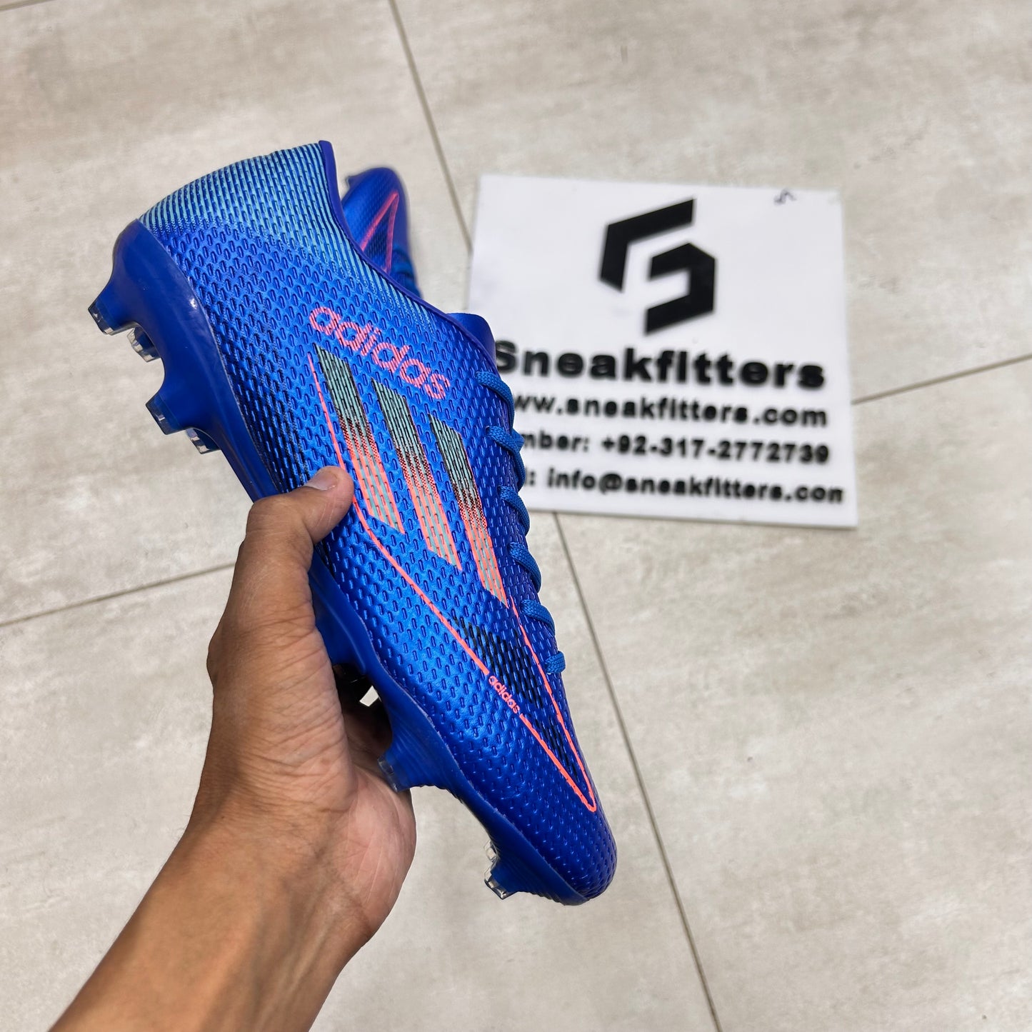 Football - Adid - Toe -  Blue Pink