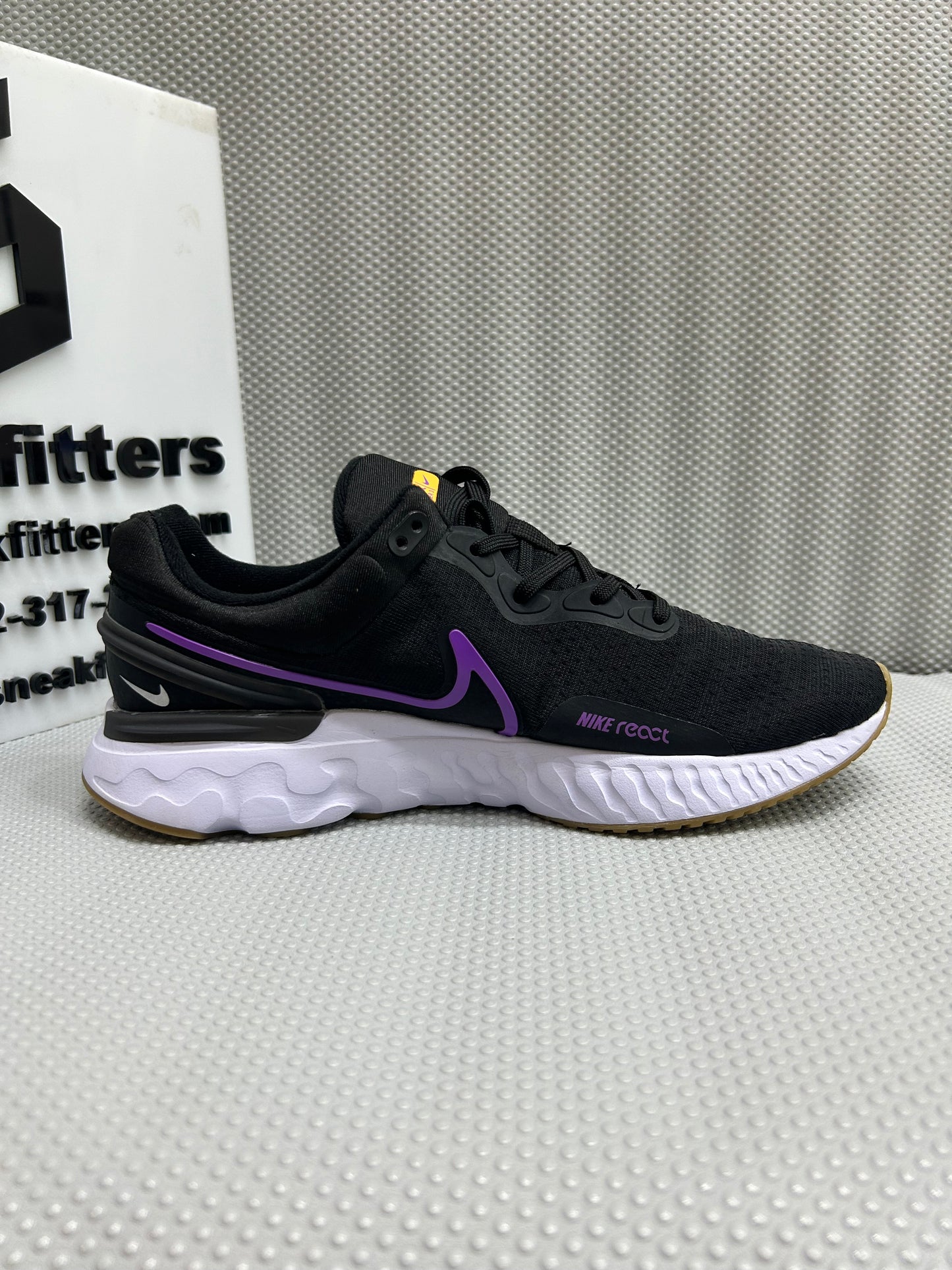 NKE - React Miler 3 - Black Purple