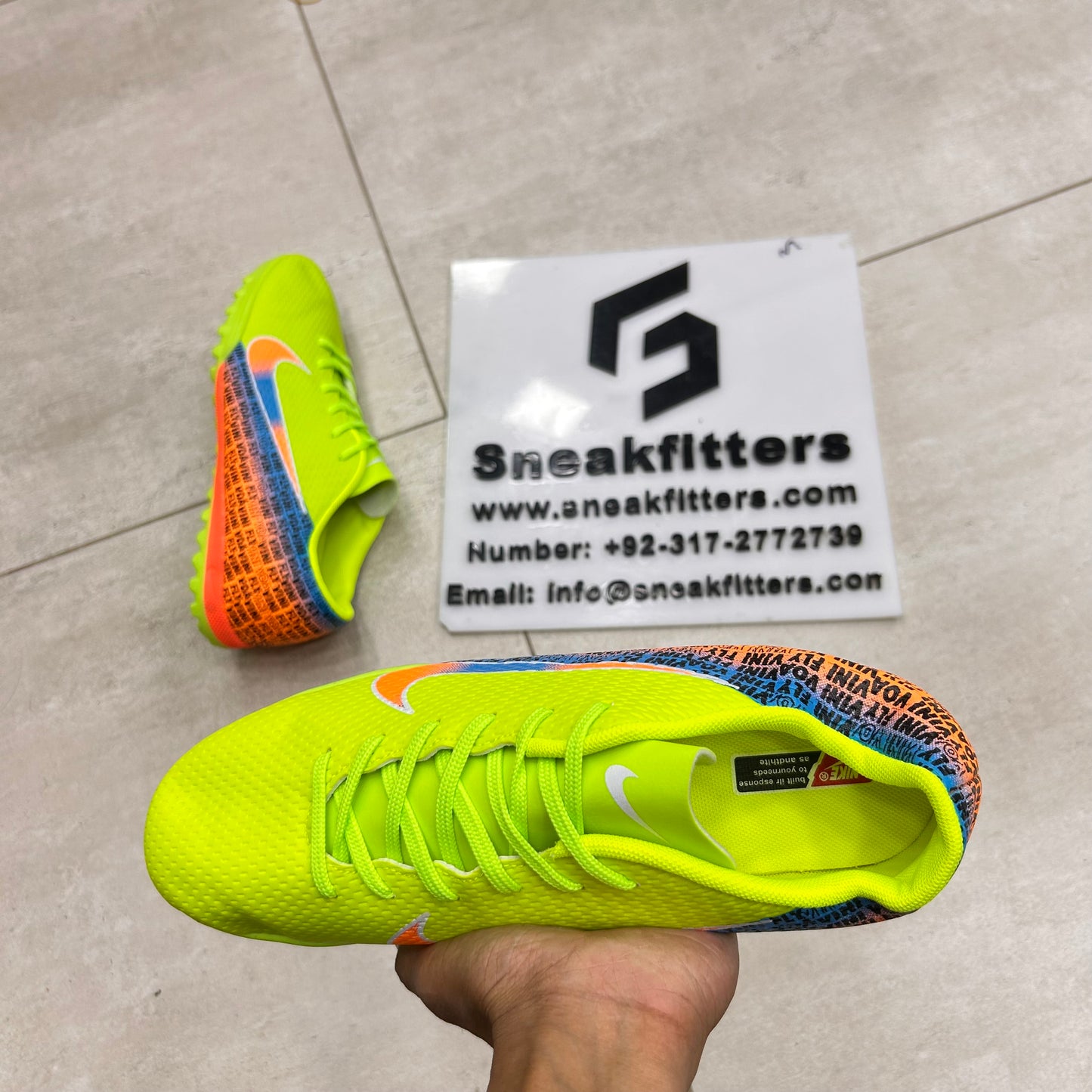 Football - NK Voavini Fly - Gripper - Green with Blue