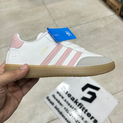 Adid - Samba - White with Pink
