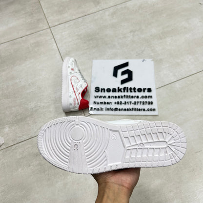 NK - Fashion LV - White with  Red