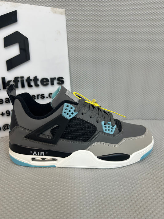 AR JDN 4 - Retro -  (WS) - Gray with Blue