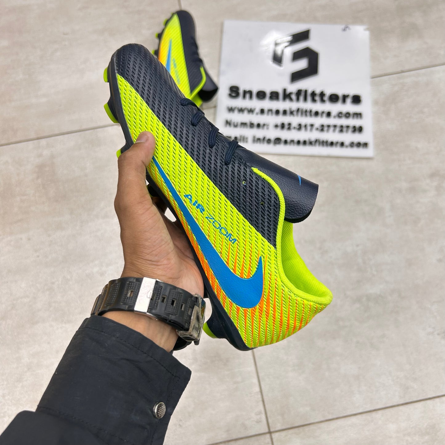 Football - NK Air Zoom - Toe - Black Green