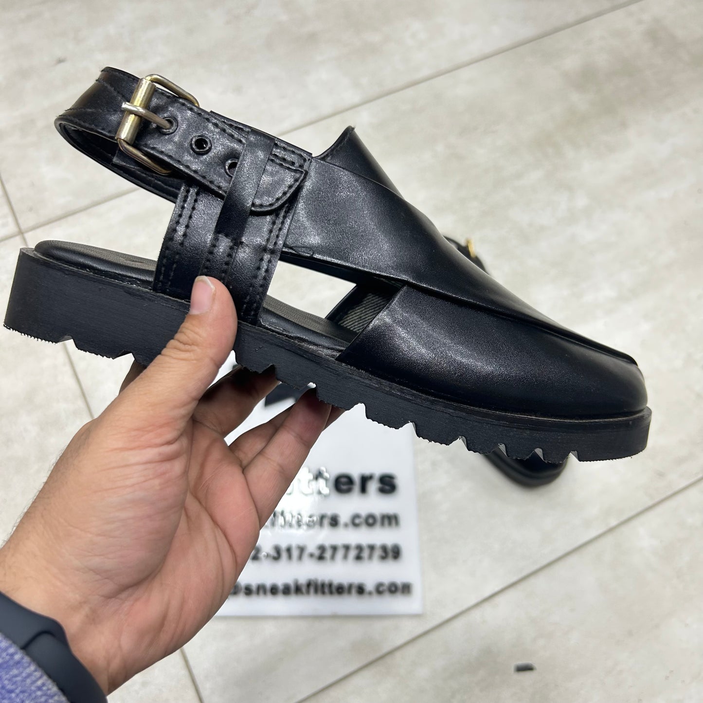 Peshawari Sandel - Black