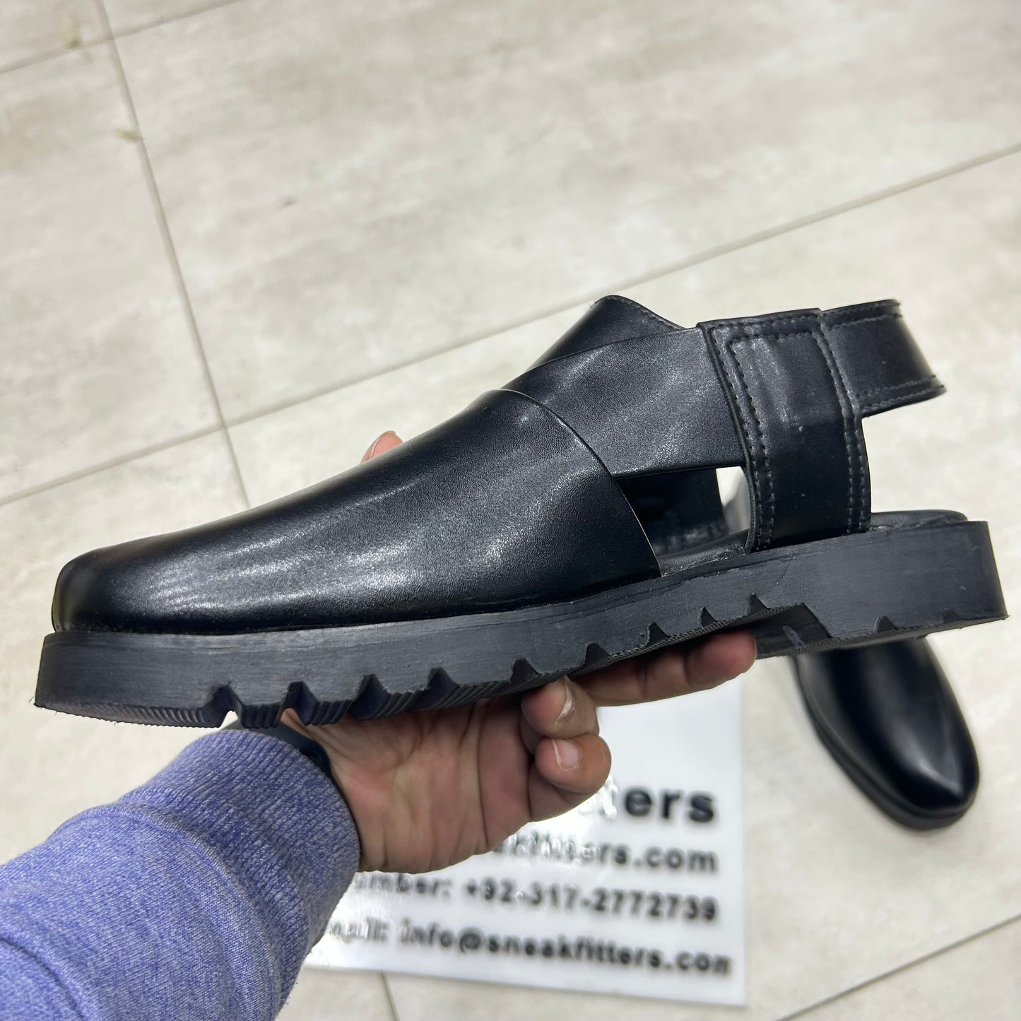 Peshawari Sandel - Black