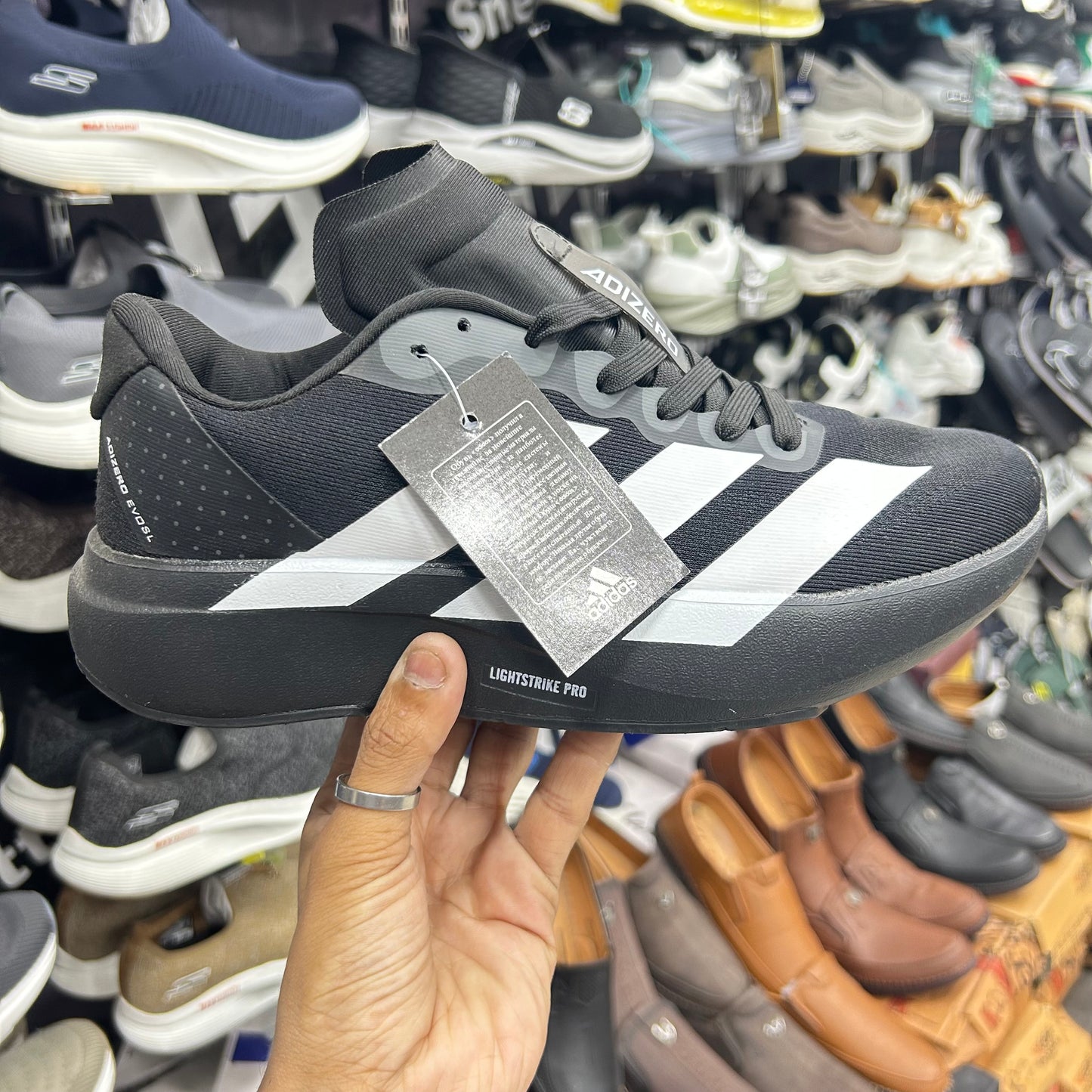 Adid -  Adizero Evo SL Core Black with Cloud White 2.0