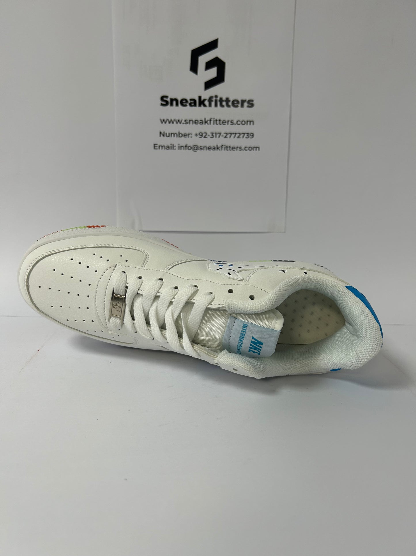 NKE Airforce 1 - Fashion - White Blue