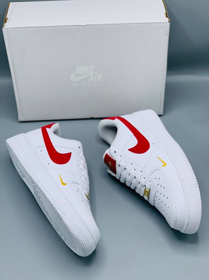 AF 1 White Gym Red (DOT PERFECT PREMIUM BATCH)