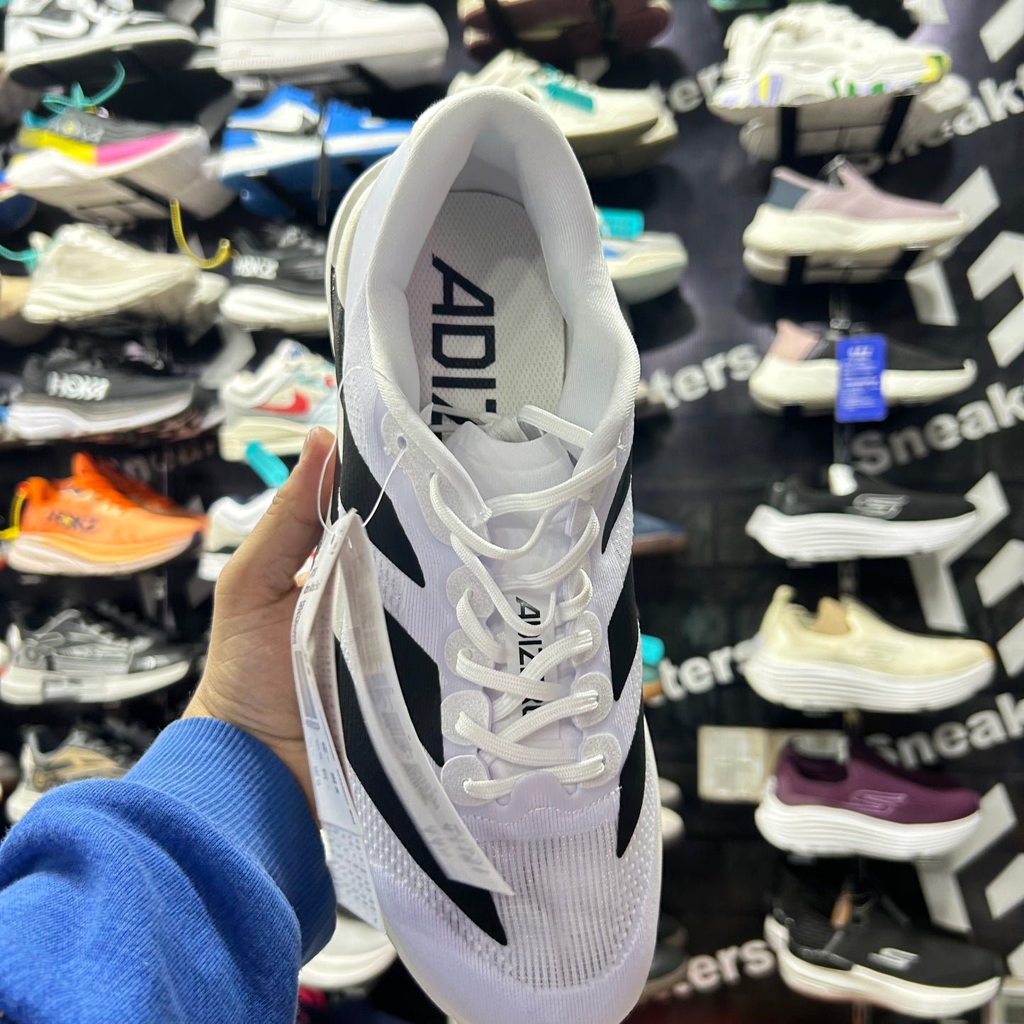 Adid -  Adizero Evo SL Cloud White with  Core Black