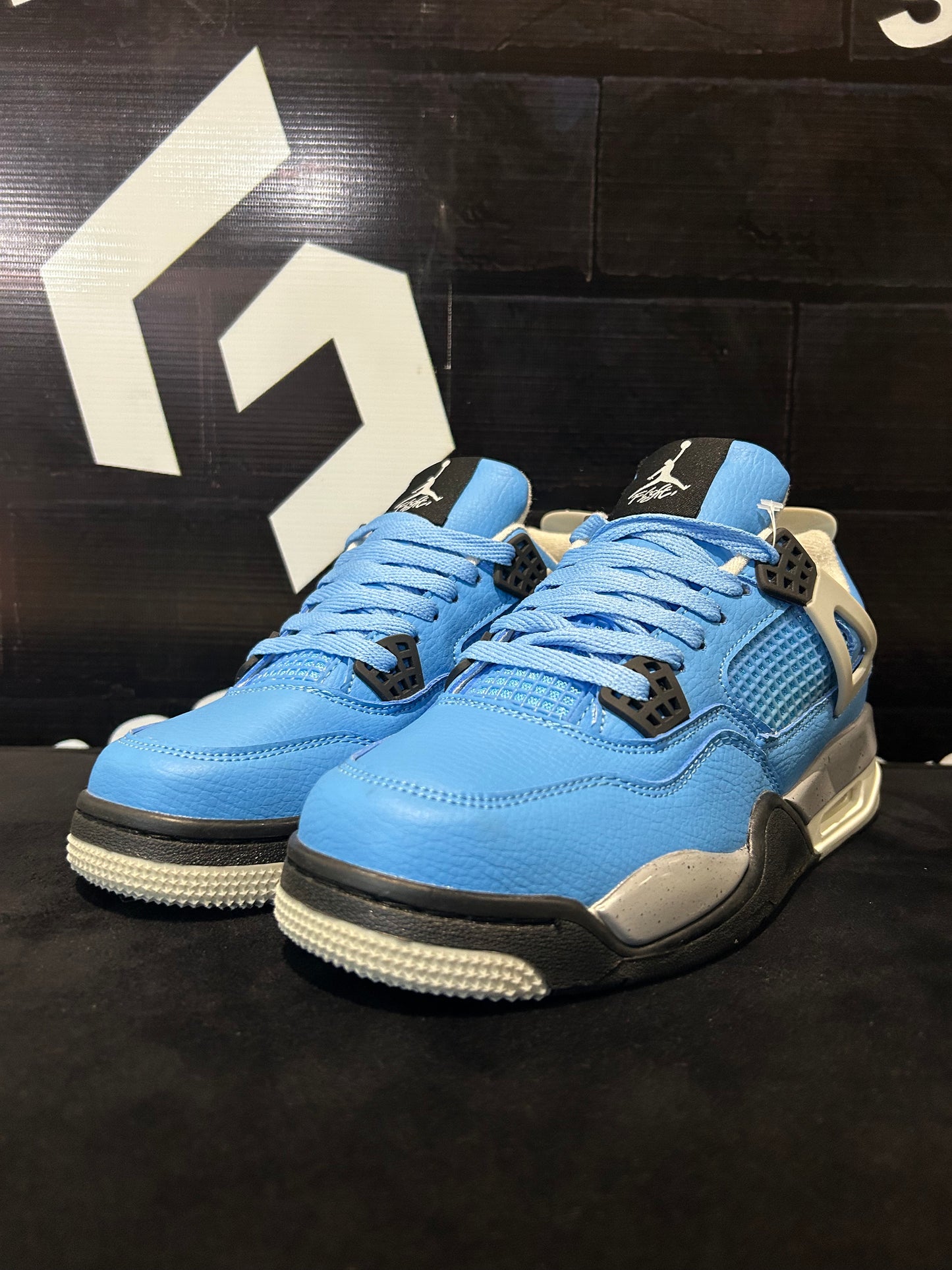 AR JDN 4 - Retro - Blue with White (Premium)